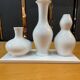 Silea white ceramic trio