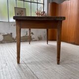 Farmhouse table in oak and walnut 2m