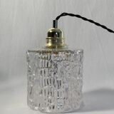 Vintage ball machine cylindrical clear glass