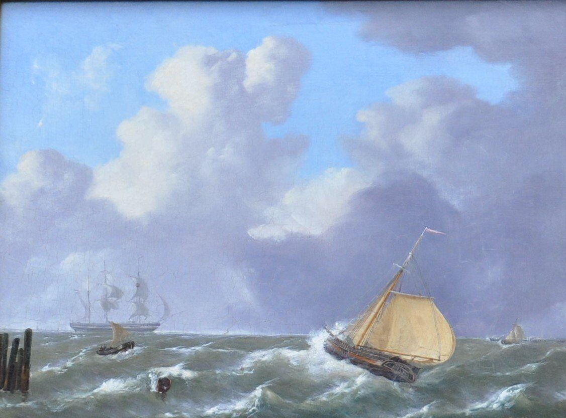 Painting de vries emanuel (doordrecht 1819-1875) - dutch school