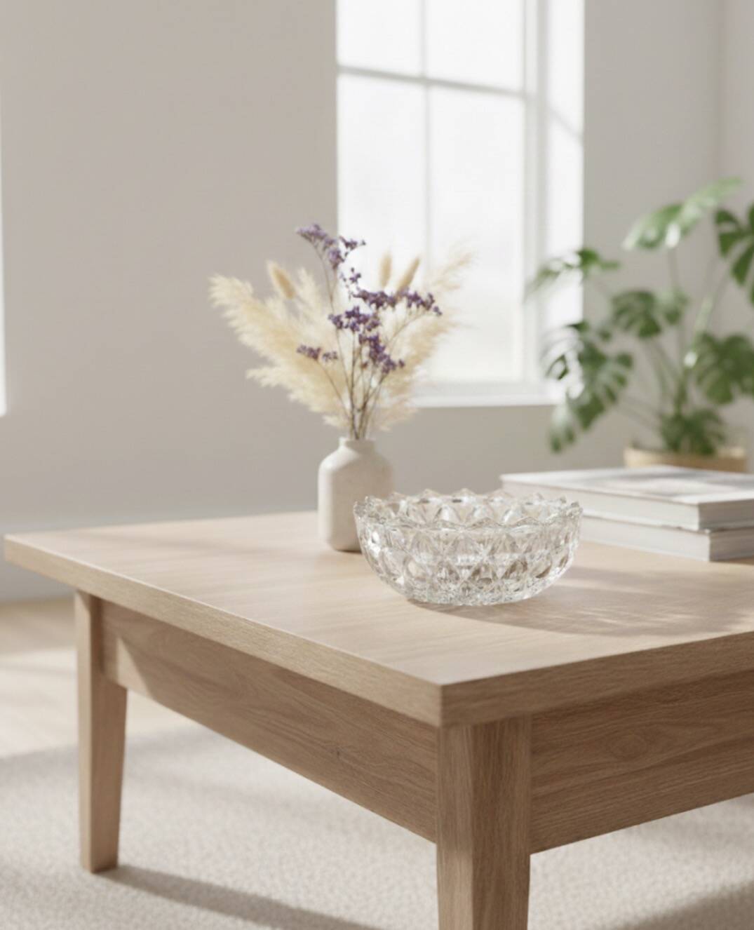 Large catch-all / Sun-shaped ashtray in pressed glass