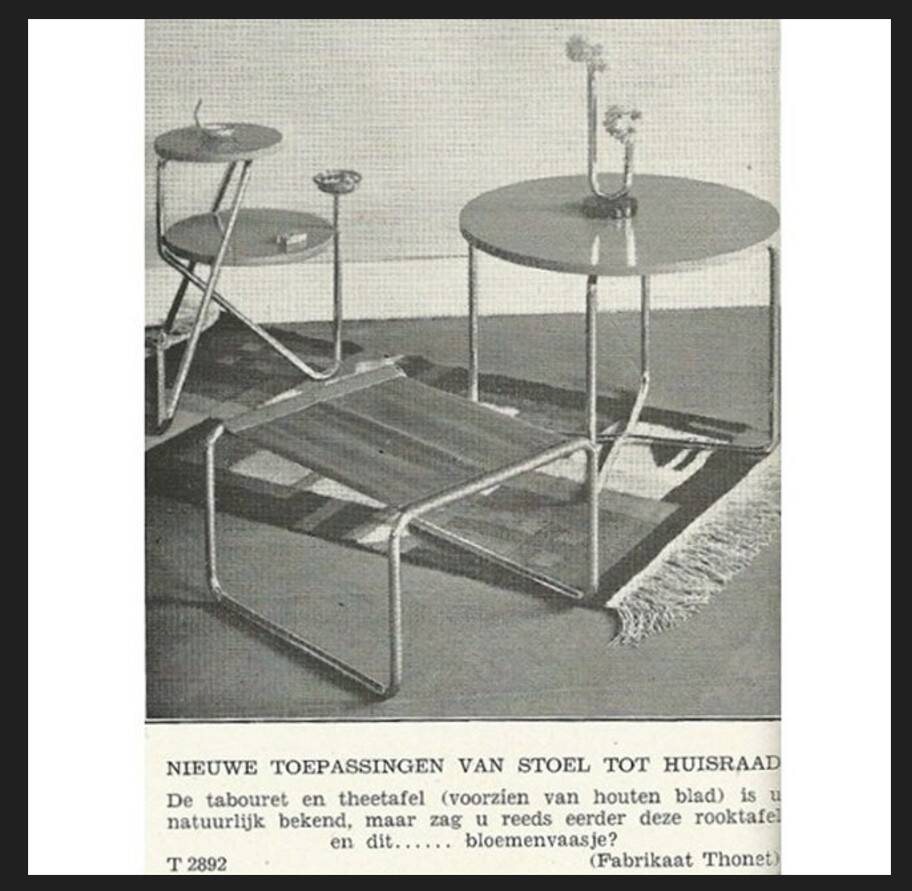 Vase moderniste rare des années 1930, signé Thonet Frères Paris, modèle B140