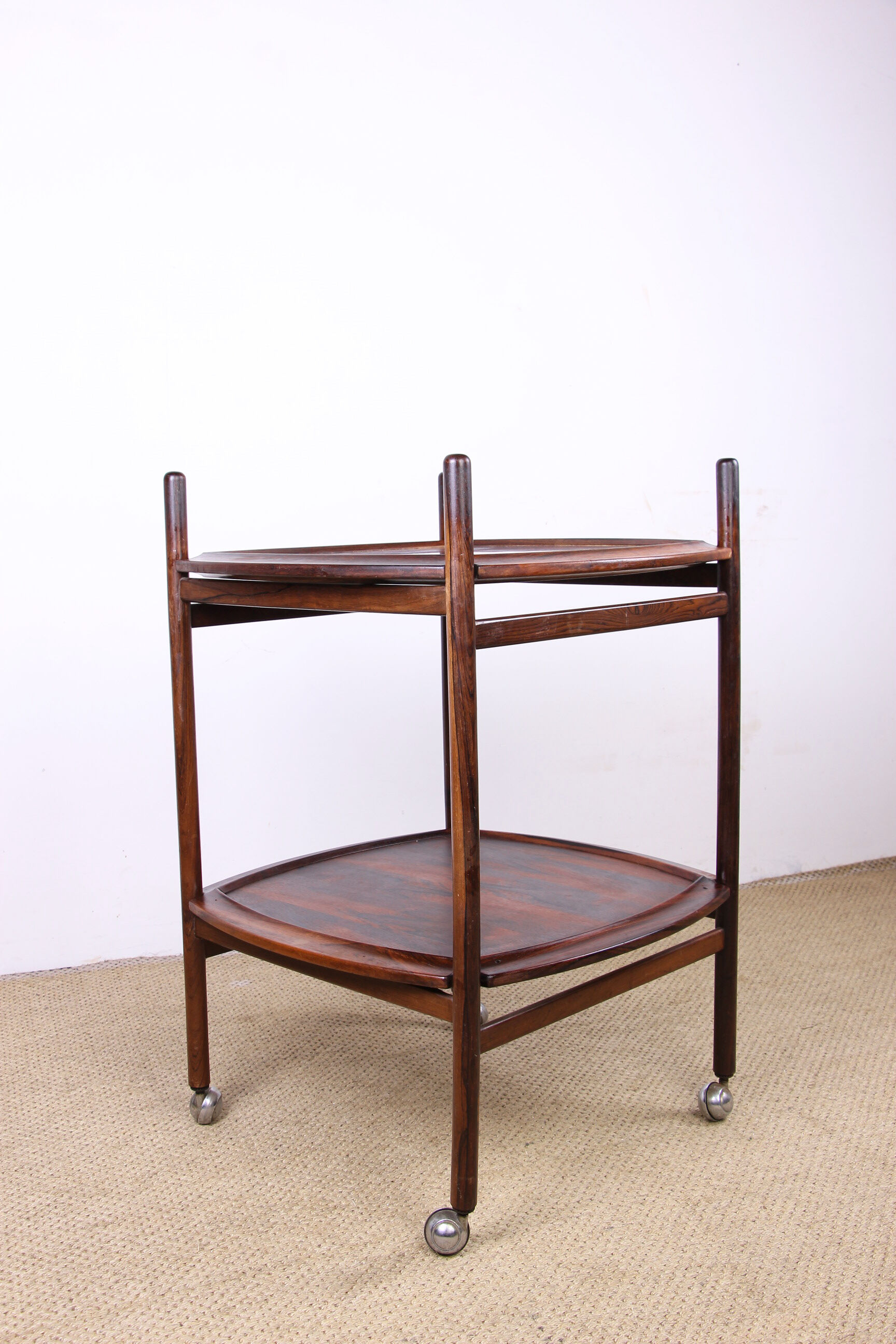 Brazilian service, 2 reversible trays Rosewood and Formica, Cantù Móveis for Interiores.