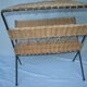 Porte revue vintage fer et rotin
