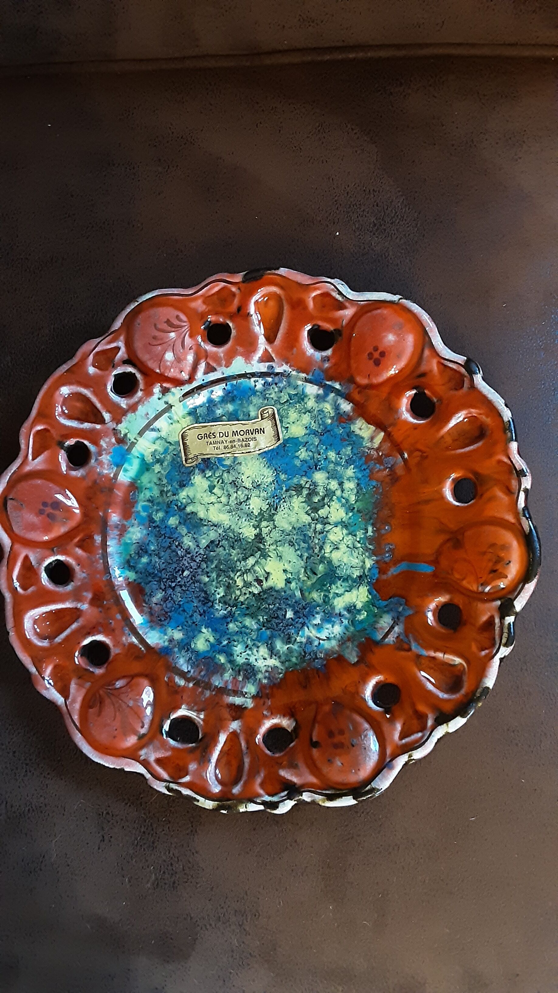 Decorative plate Grès de Morvan