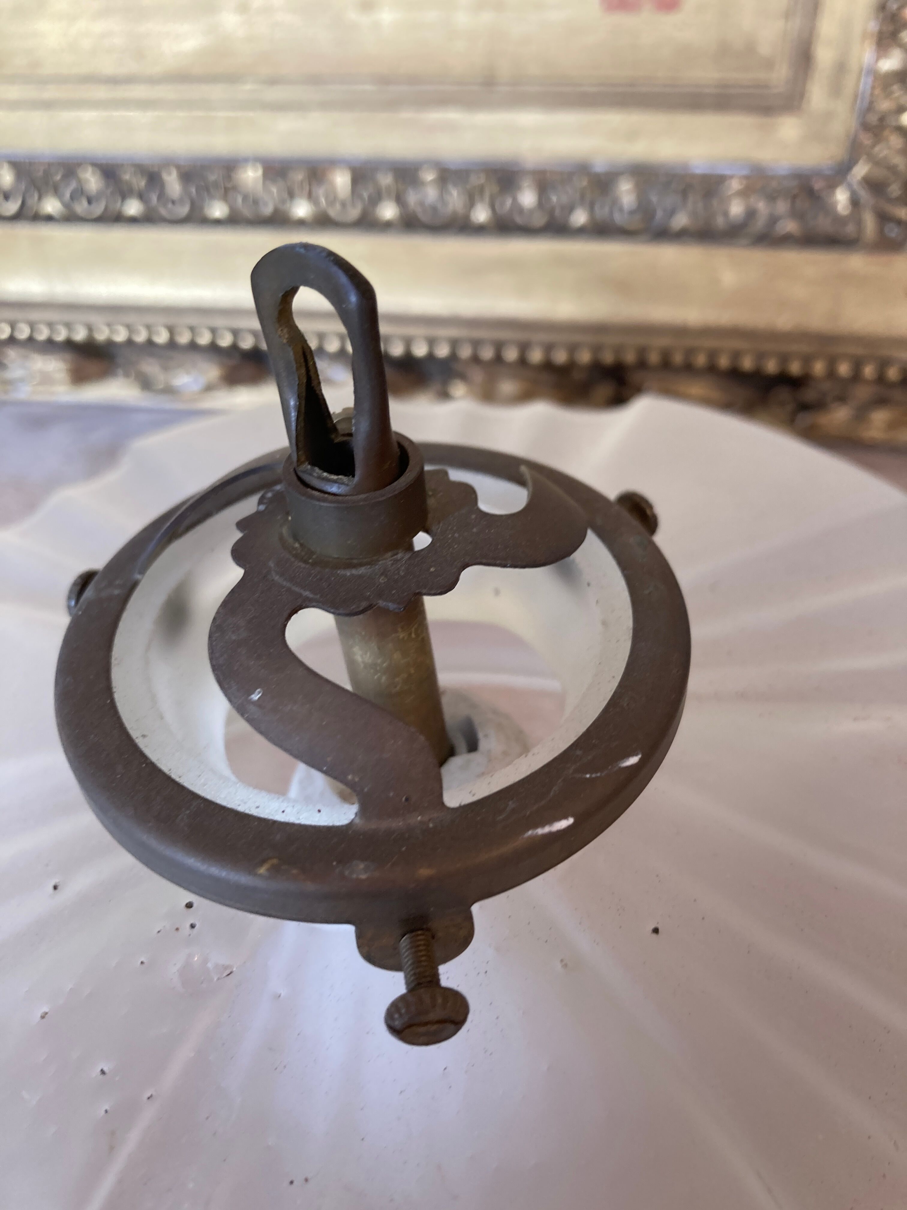 Suspension lustre abat jour