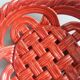 Fruit bowl, woven ceramic basket, Vallauris