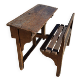 double school desk from the 1950s