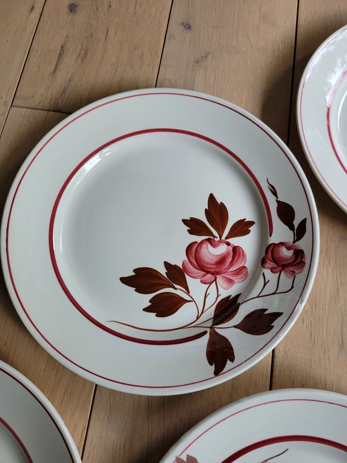 Lot 6 flat plates Touraine de Lunéville
