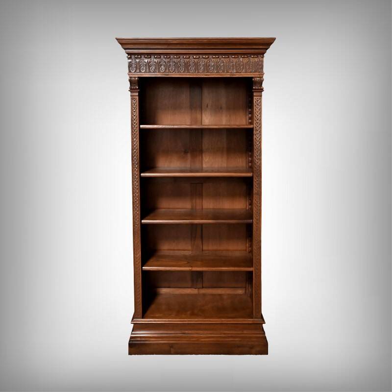 Small Walnut Library – Early 20th Century