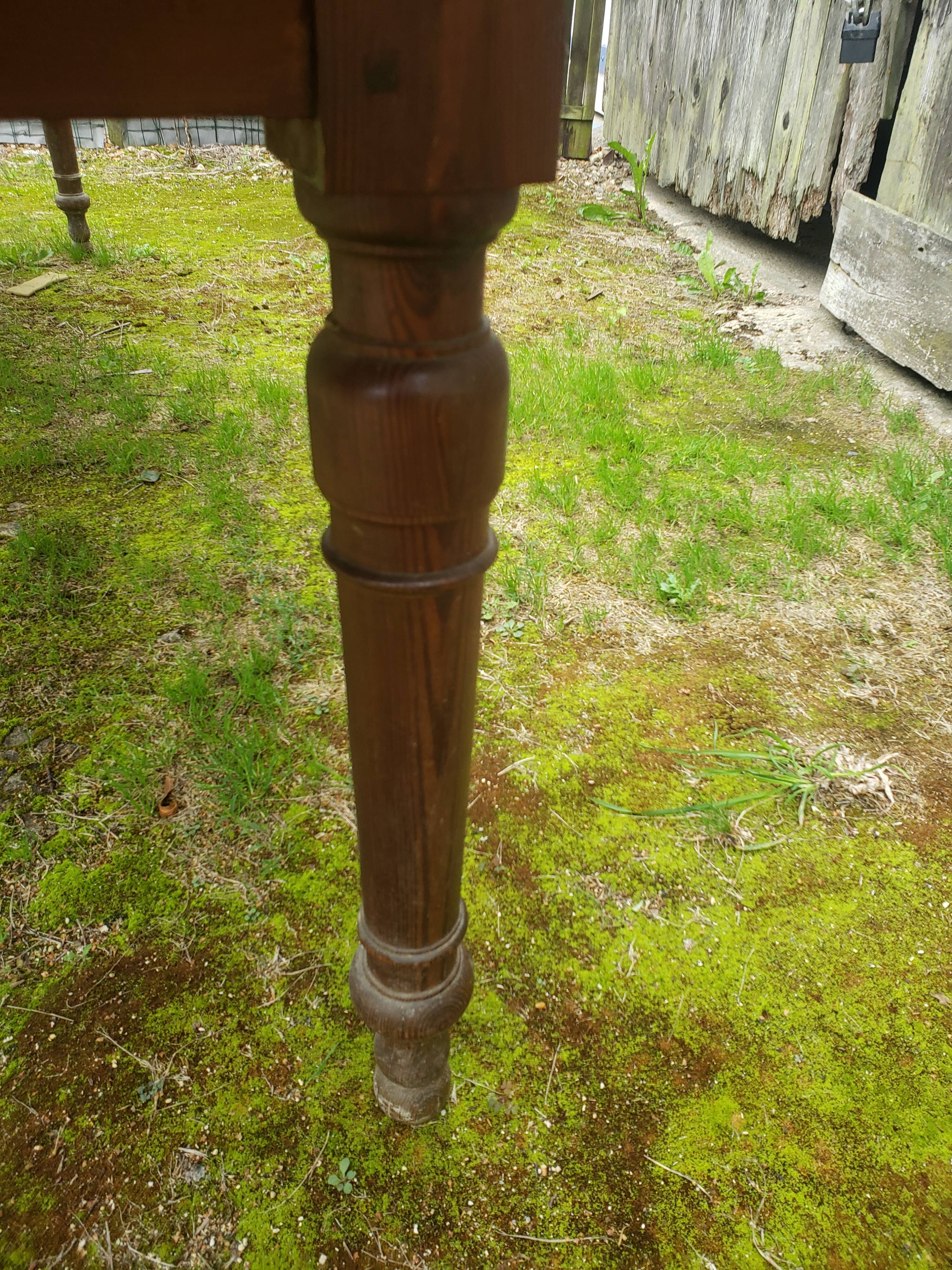 Old farm table in pine 3 meters