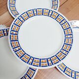 Set of 4 flat plates Badonviller, Robinson