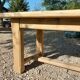 Old farm table in solid oak 2 m 63