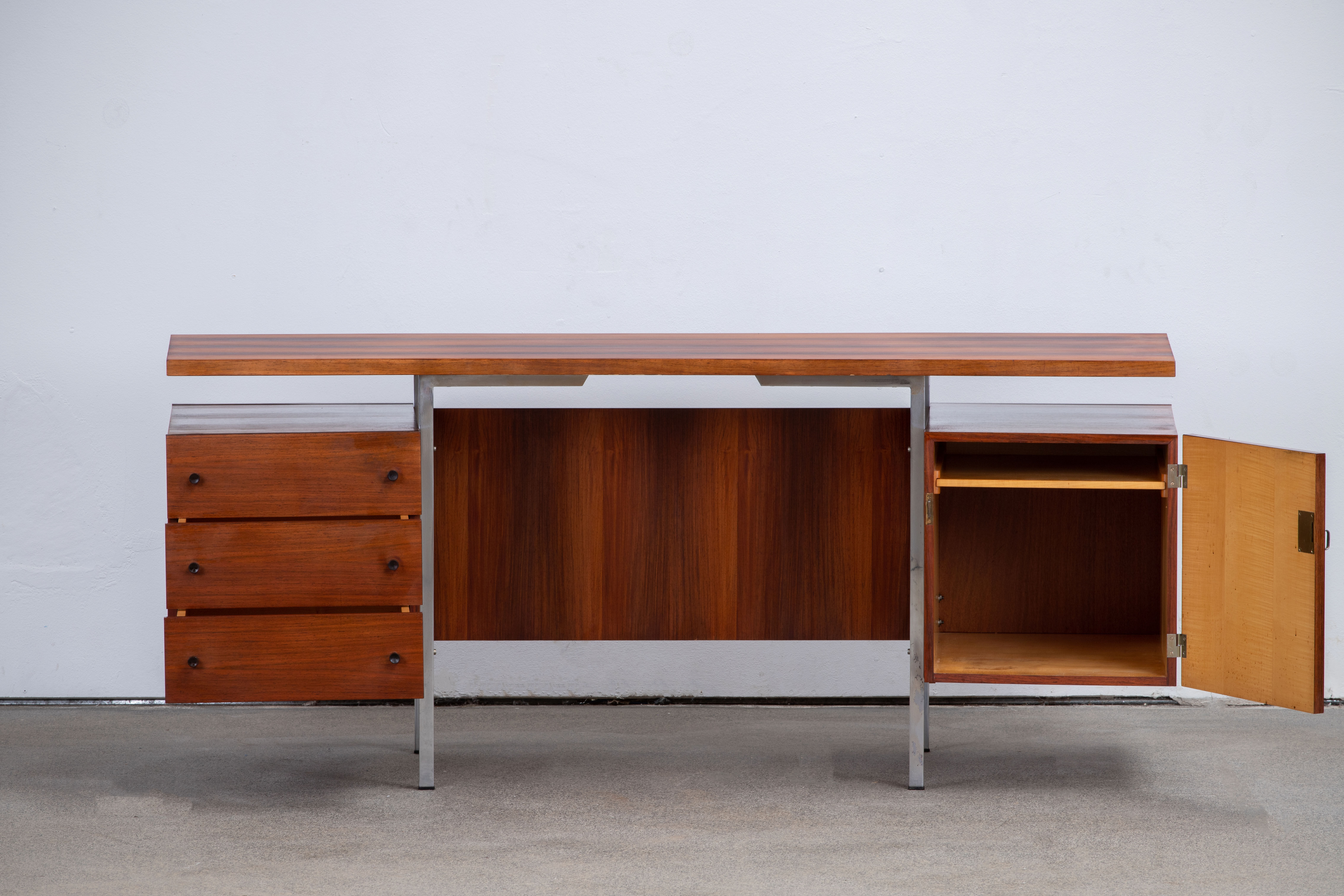 Scandinavian design desk rosewood 176 cm