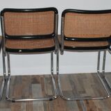 Lot of 4 chairs Marcel Breuer cesca B32