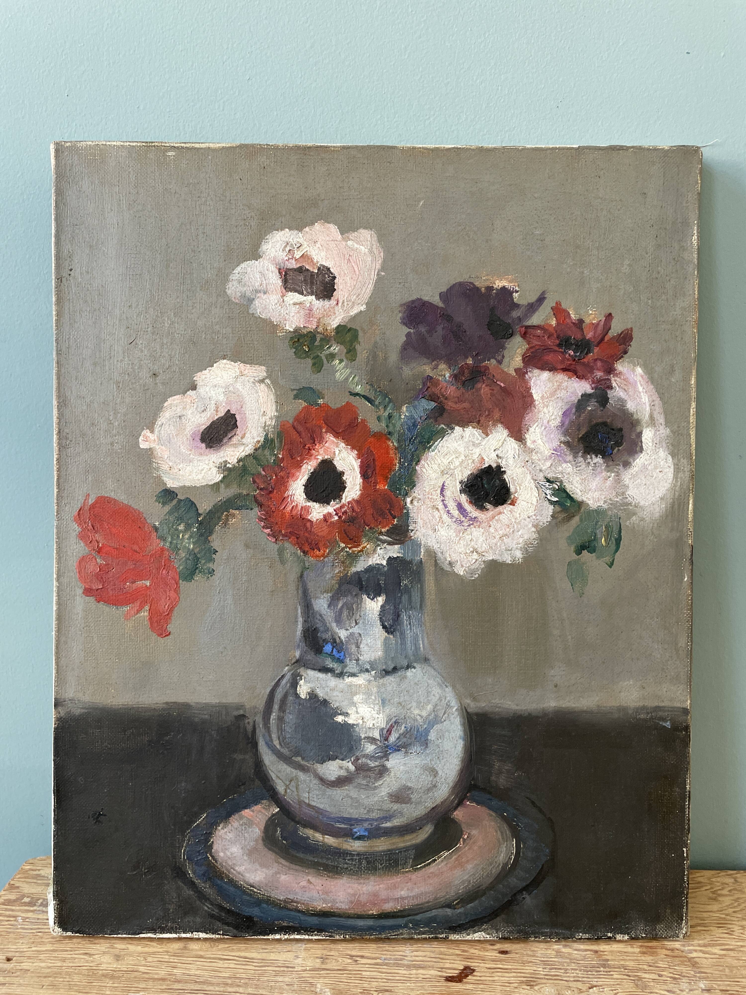 Tableau ancien, nature morte, début XXème