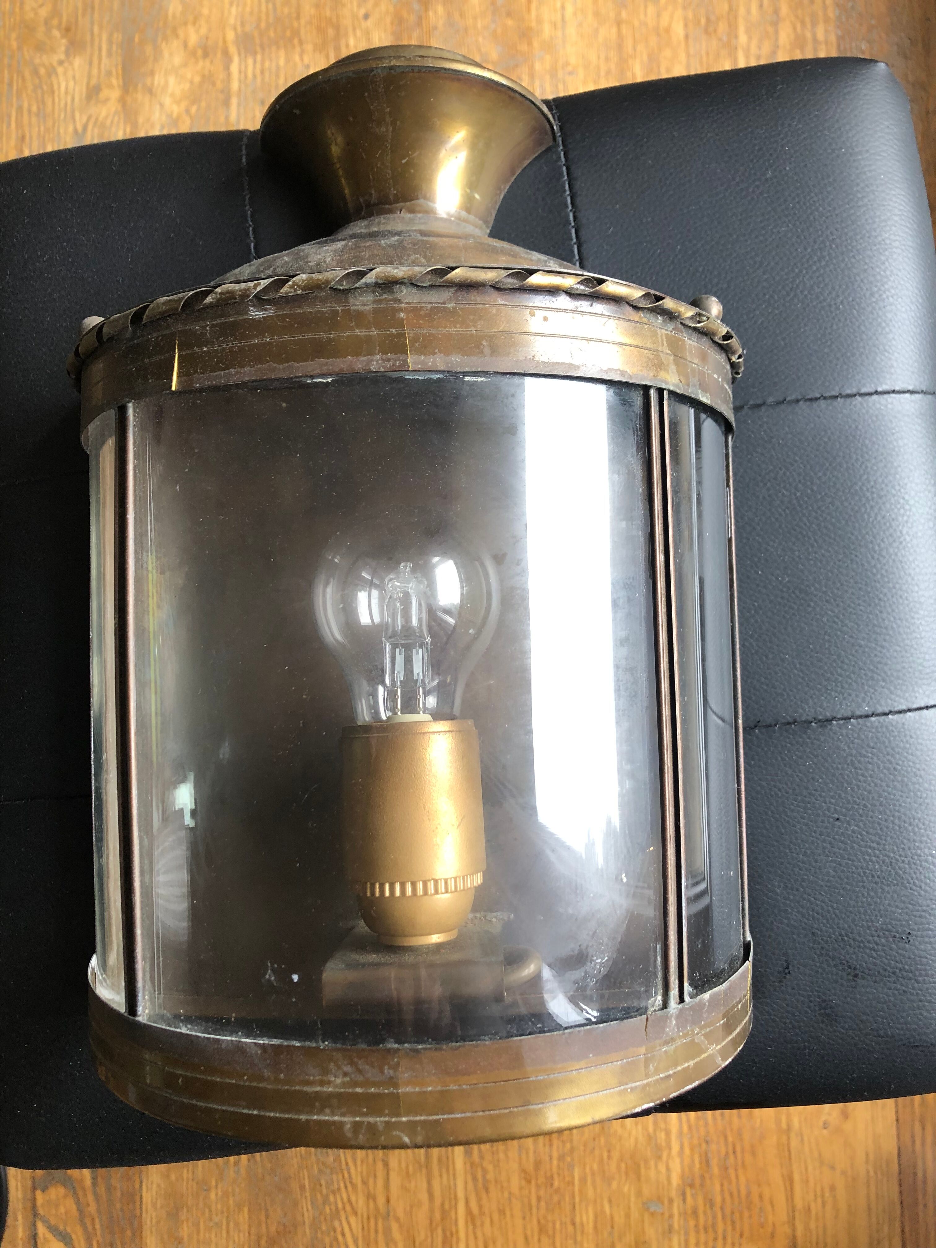 Vintage and retro copper wall lantern