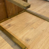 3 nesting tables art deco gilded Jacques Adnet
