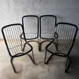 Set of 4 vintage Cidue chairs Italy 70s