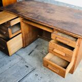 Oak box desk