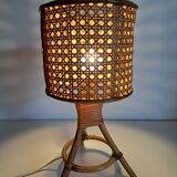 Bamboo bedside lamp and canning
