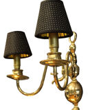 Italian midcentury brass sconce