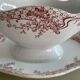 Lebacqz & Bouchart St Amand Nord Glycines pink ironstone sauceboat