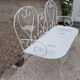 Iron garden bench