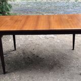 Teak table and exotic wood made in France