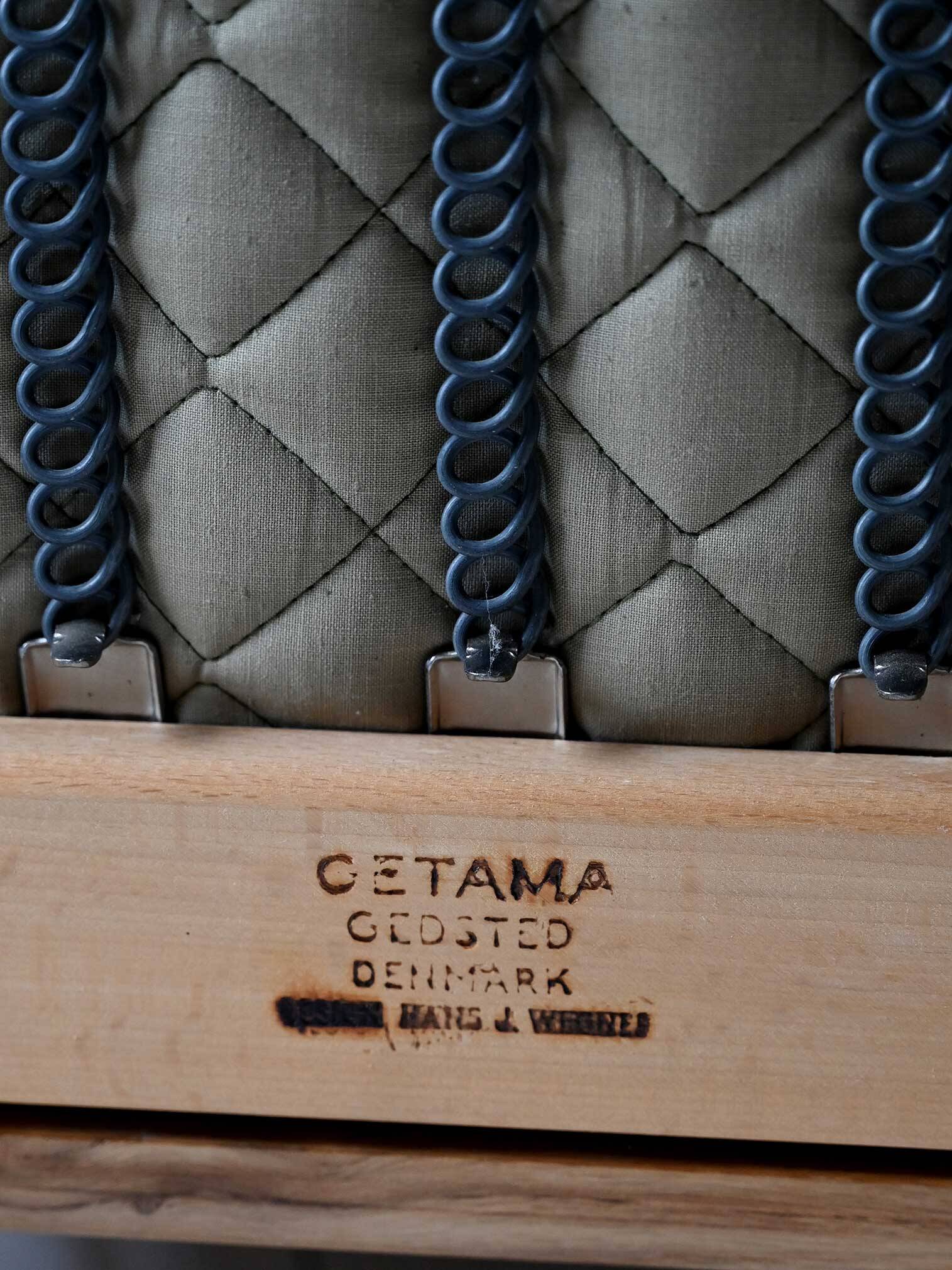 Fauteuil vintage danois Hans Wegner GE265 avec dossier fixe