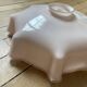Vintage opaline pink glass lampshade from Czechoslovakia 250913