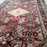 Tapis Vintage Hamadan Fait Main en Laine – Années 1970 – 73 x 113 cm – Rug
