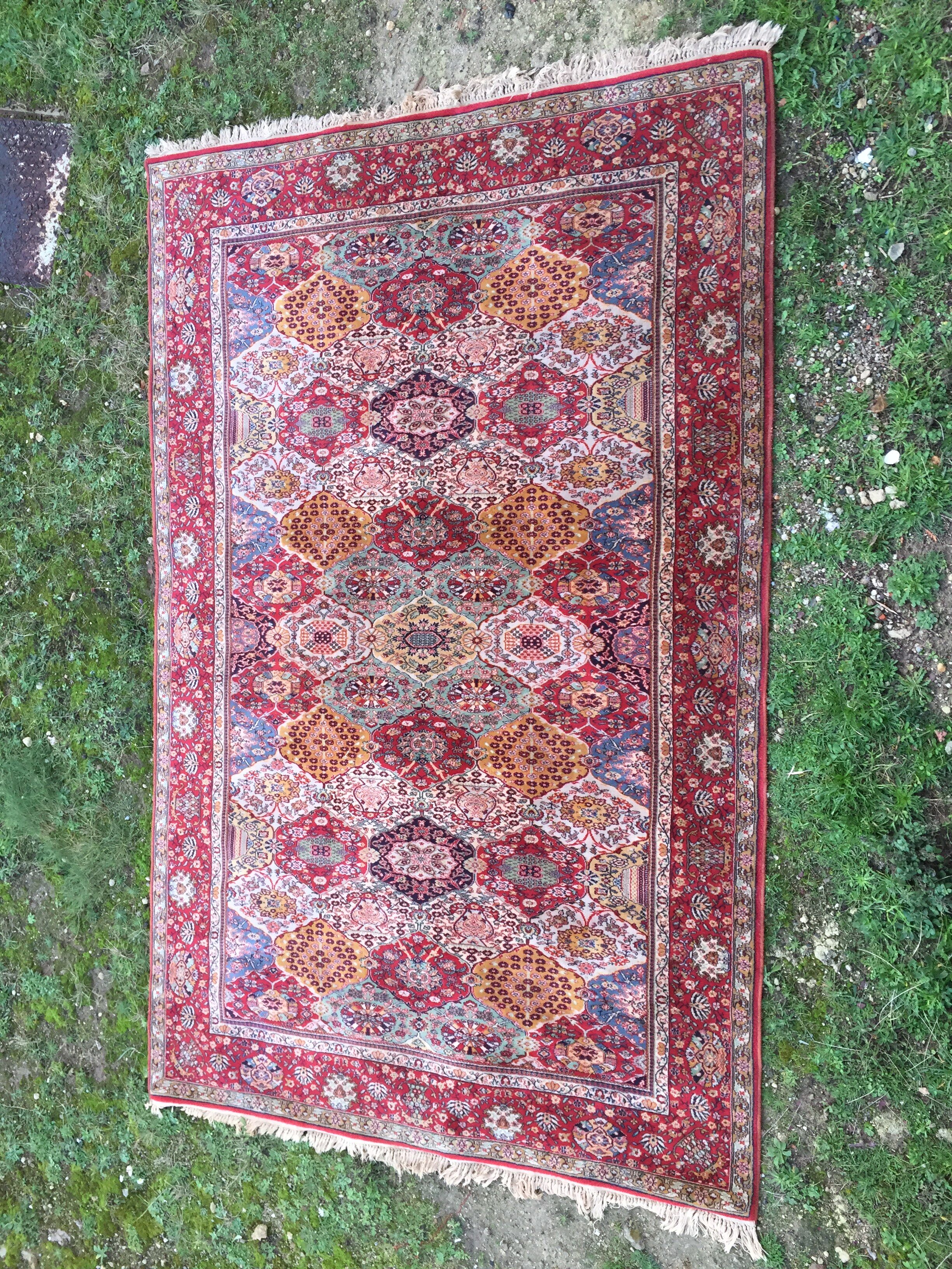 Tapis artisanal Asie centrale 194 x 302 cm
