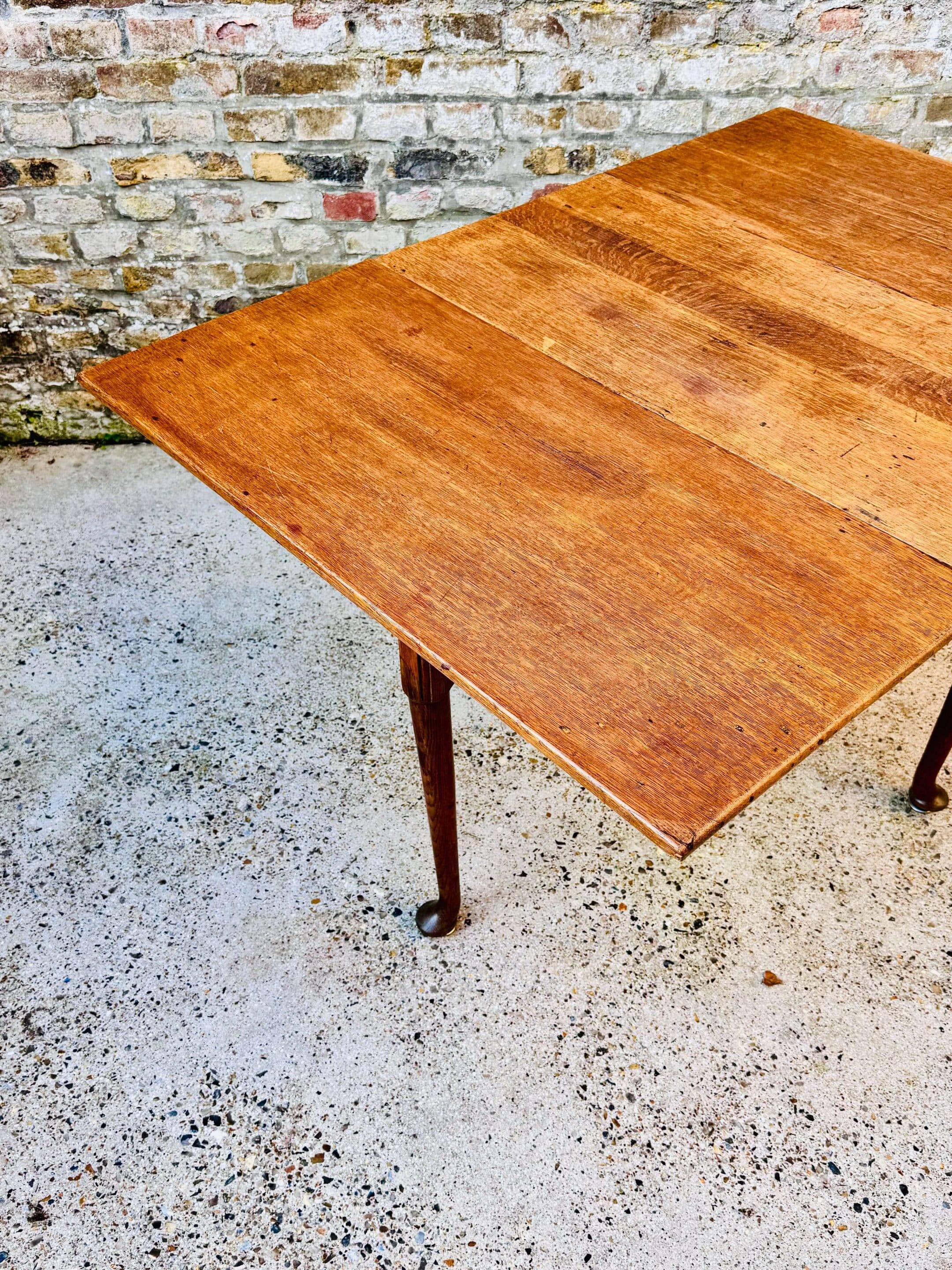 1900 George III solid oak table