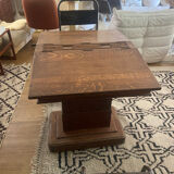 Double art deco oak desk