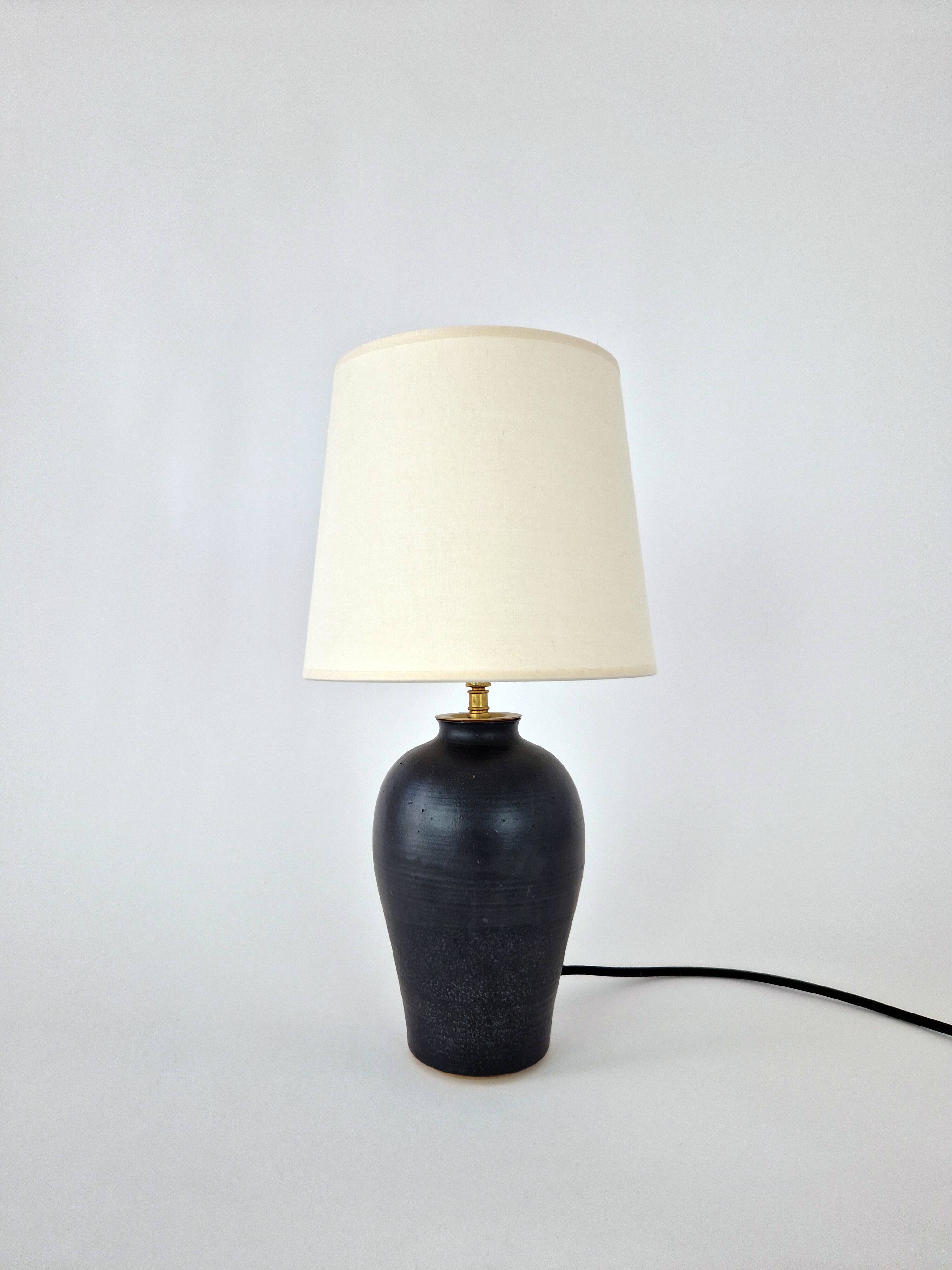 Lamp foot "Meiping" in vintage ceramic 1970