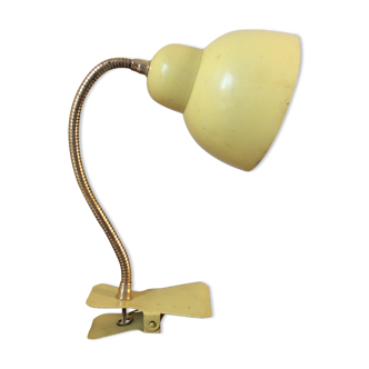 Yellow vintage pincer lamp