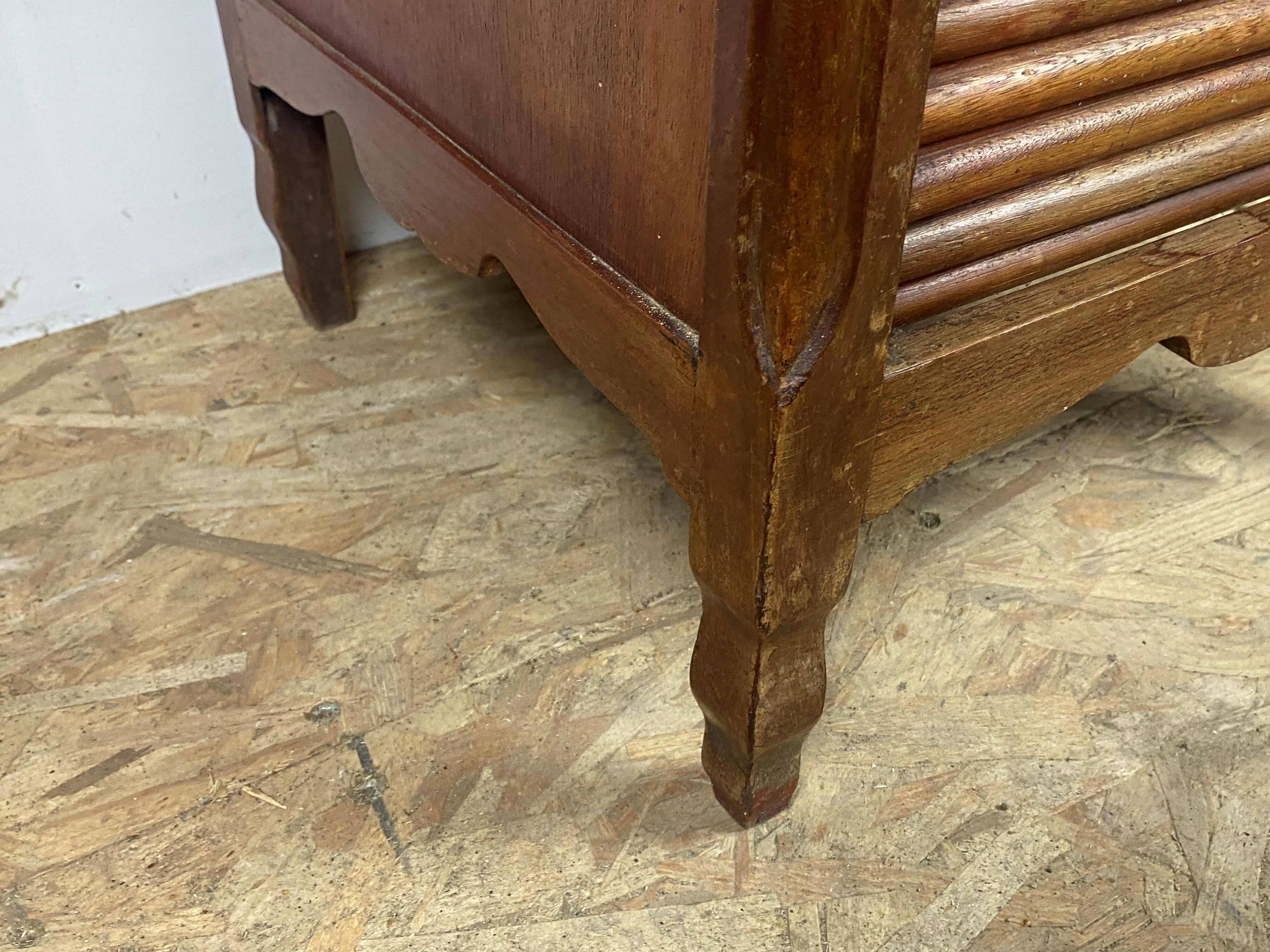 Cabinet with curtained in oak 1930