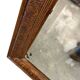 Vintage wooden wall mirror