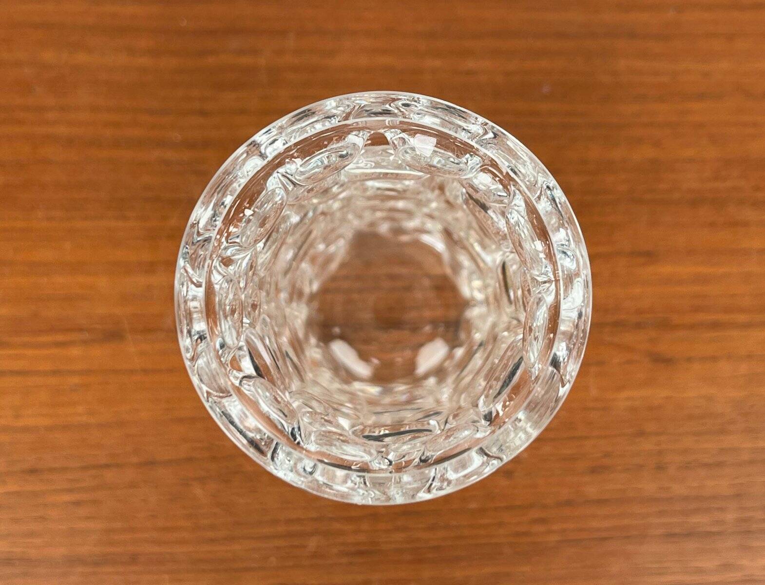 Mid-Century Modern Space Age Bubble Glass Vase by Wilhelm Braun-Feldweg for Hirschberg, Germany, 1960s