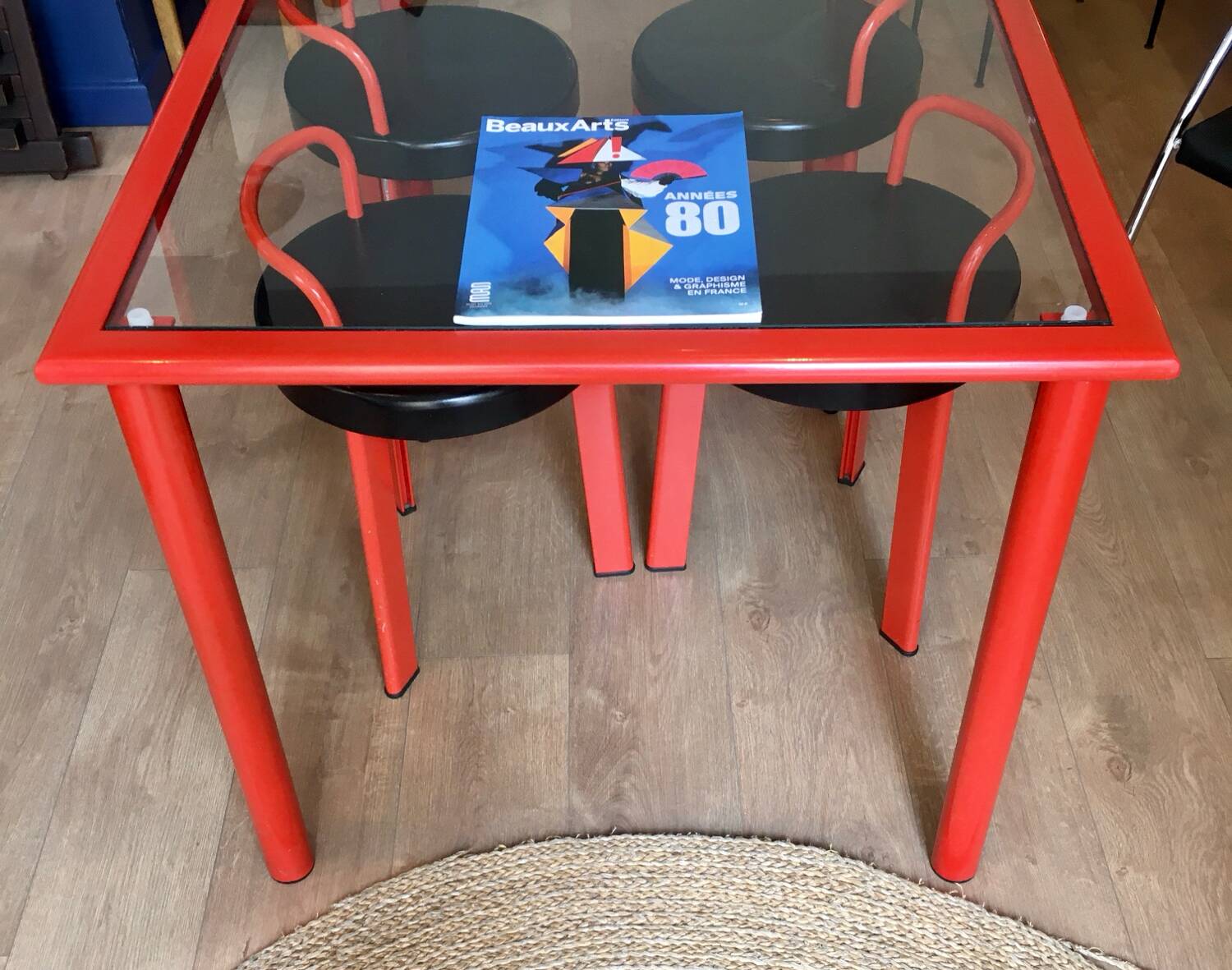 Table and stools, Italy, 1980s