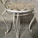 White wrought iron chair - 1940/1950