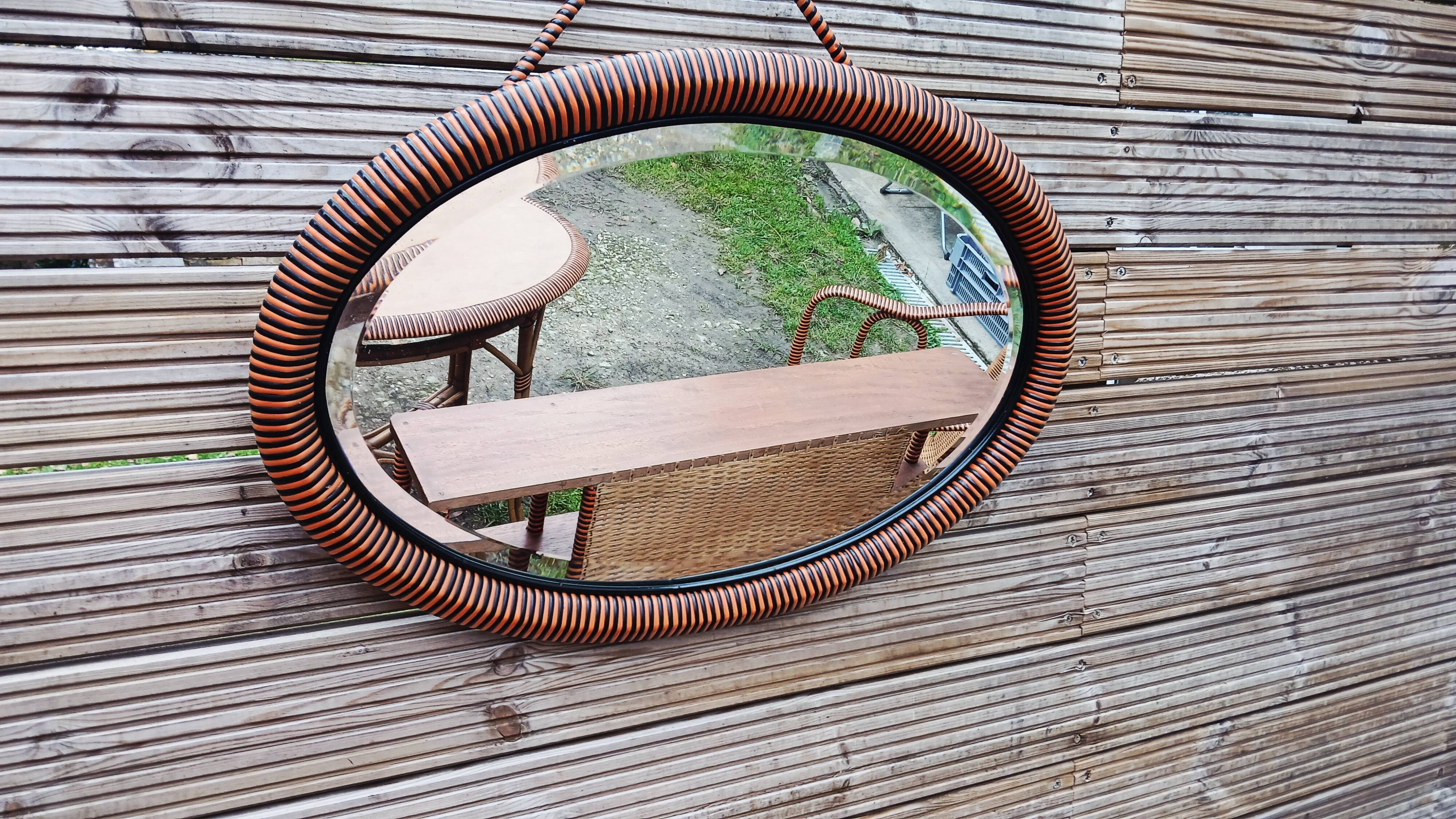 Salon d'hiver ancien en rotin (7 pièces)