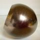 Small round vase, cracked golden ceramic.