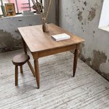 1950s walnut bistro farmhouse table