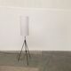 Mid-century minimalist tripod floor lamp, 1960s.