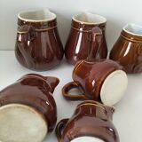 Ensemble pots à lait style bistrot