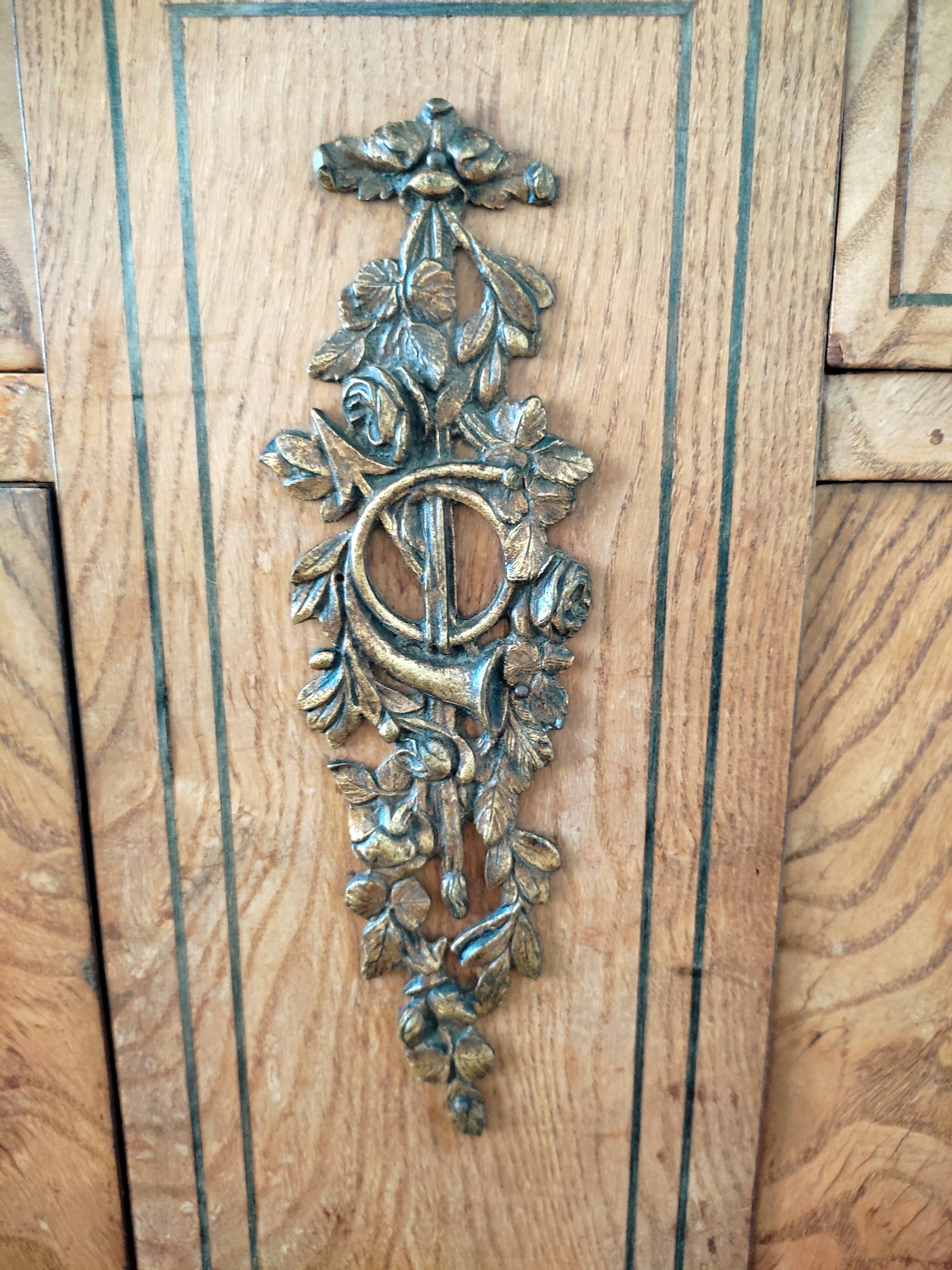 Louis XVI style wooden sideboard