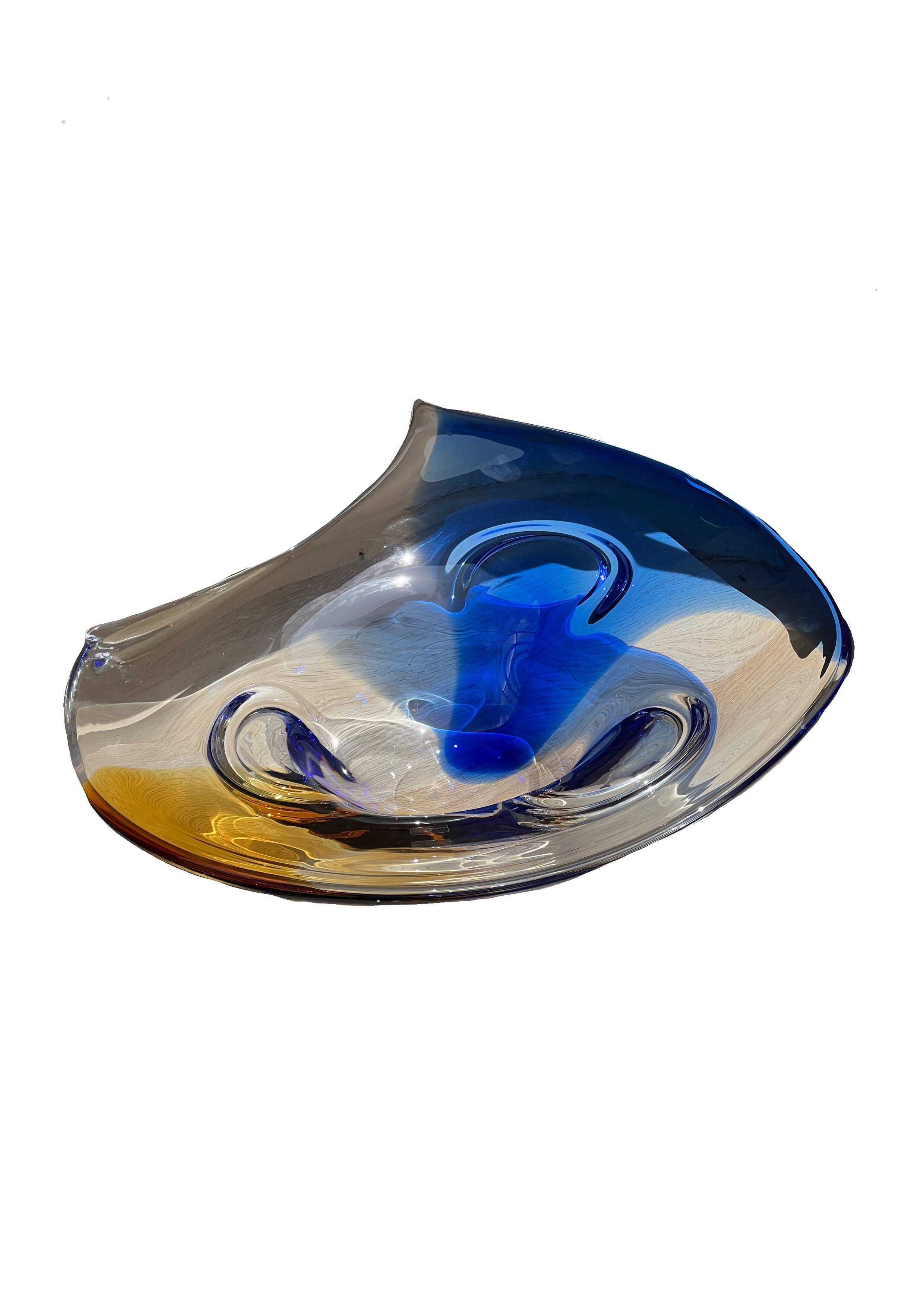 Plat en verre de Murano
