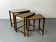 Set of vintage Danish modernist nesting tables from the mid-century, 1960s, set of 3.
